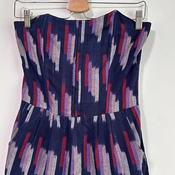 Urban Outfitters Staring At Stars Romper S Strapless Pockets Smocked Summer - Picture 3 of 8